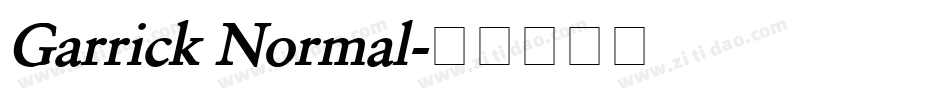 Garrick Normal字体转换